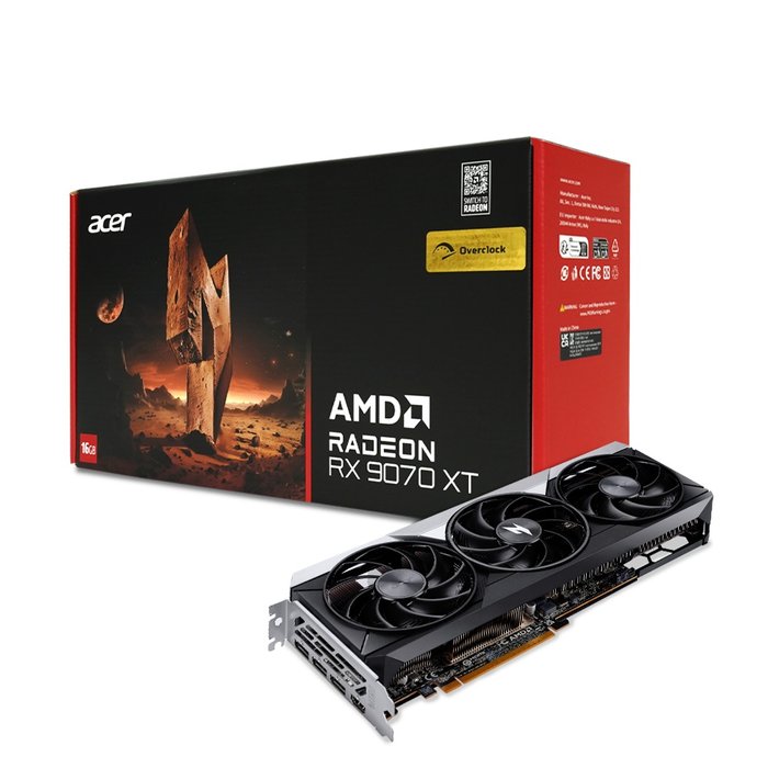 ACER 에이서 니트로 라데온 RX 9070 XT OC D6 16GB VGA