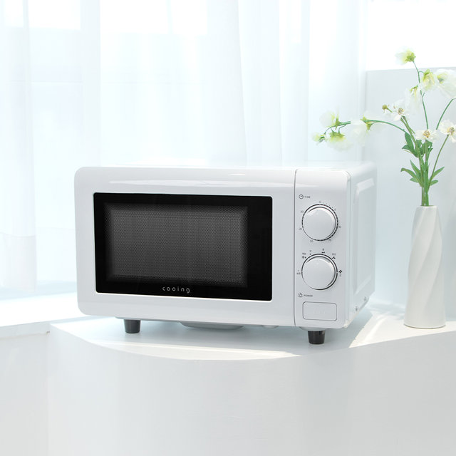 플랫전자렌지 MC-201FL 화이트 무회전 전자랜지 미니 소형