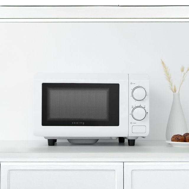 플랫전자렌지 MC-201FL 화이트 무회전 전자랜지 미니 소형