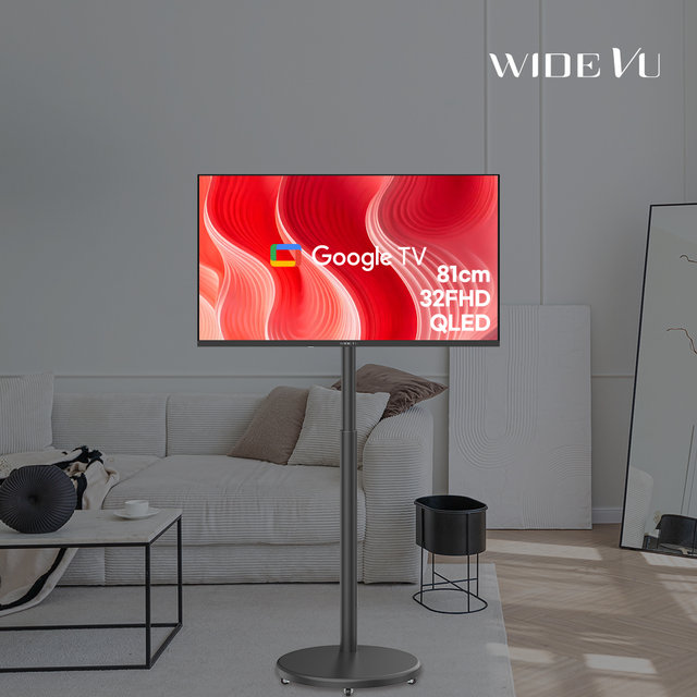 GTWV320FHDQ (3M케이블증정) 블랙 32인치 FHD QLED TV V3 삼탠바이미 세트 