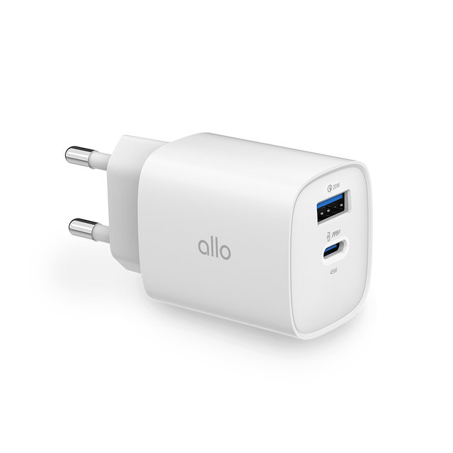 알로코리아 라이트 GaN 45W 갤럭시 아이폰 초고속 멀티 충전기 어댑터 UC245GPD + C타입 케이블 포함