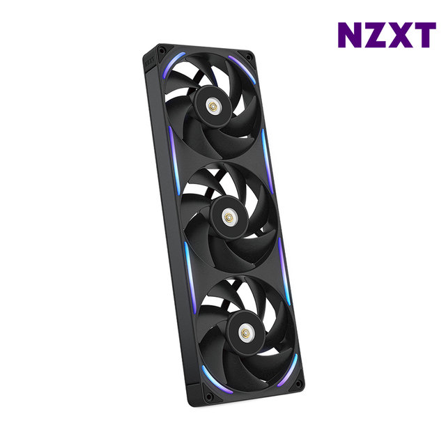 NZXT F360X 블랙 일체형 시스템팬 RGB쿨링팬