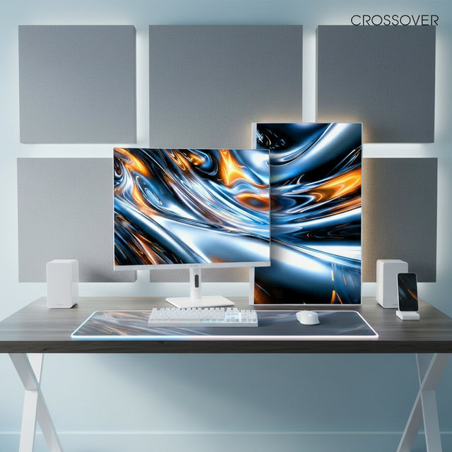 크로스오버 32QD100WM IPS WQHD 81cm 피벗 화이트 사무용 게이밍 컴퓨터 모니터 출시이벤트