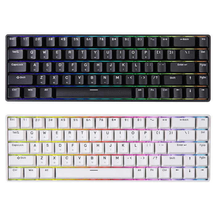 몬스타기어 스팅68 라이트 8K 자석축 우팅 래피드 트리거 게임용 매크로 조약돌 게이밍 키보드