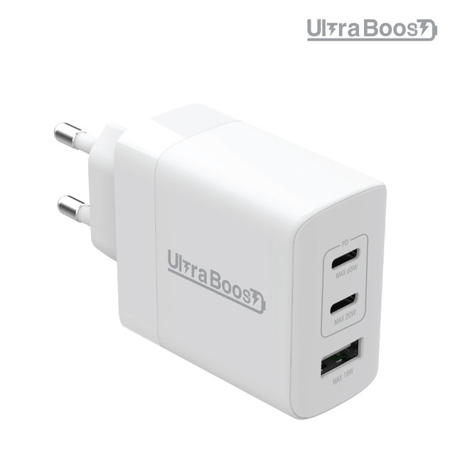 울트라부스트 65W PD/PPS 3포트 초고속 충전기 (ULTCH3P65)
