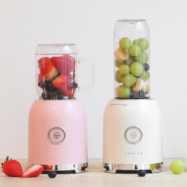 소형믹서기 BLD-250 크림 블렌더 가정용 휴대용 이유식 과일