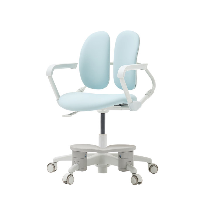 듀오백 밀키에코 초등학생 어린이 의자 발받침+스탑캐스터