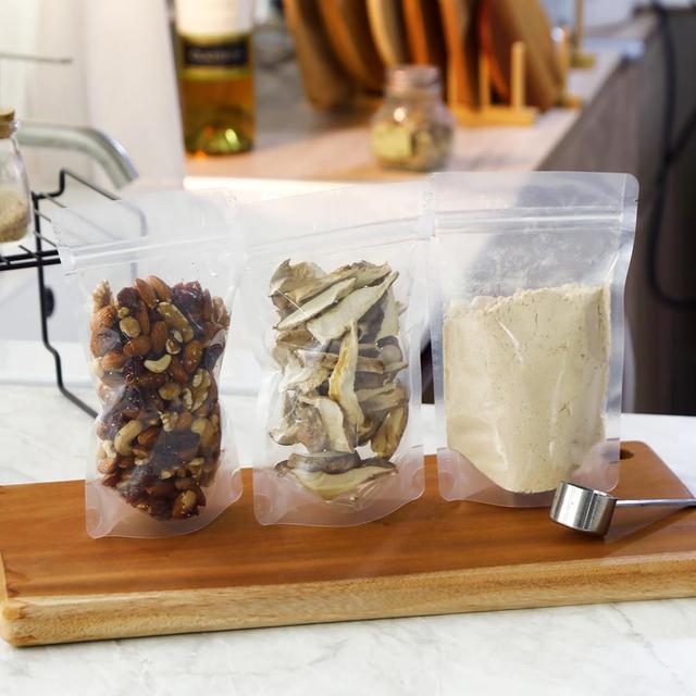 PET 스텐드봉투 투명지퍼백 지퍼봉투 포장봉투 18x26+5cm 100장