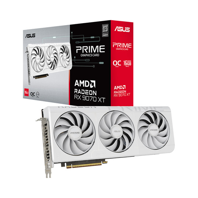 ASUS PRIME 라데온 RX 9070 XT WHITE OC D6 16GB 대원씨티에스_VGA