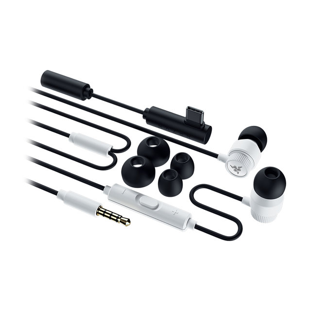 레이저코리아 Hammerhead V3 White 유선 프리미엄 게이밍 이어폰