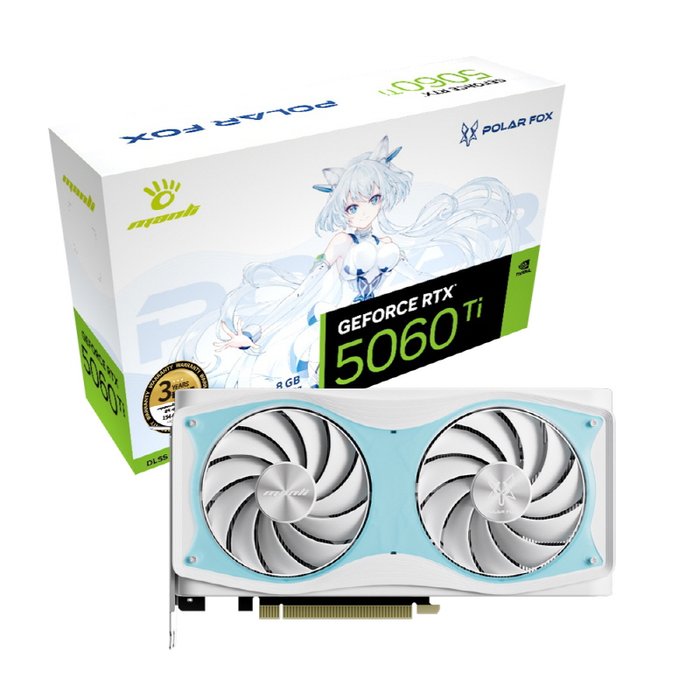 만리 MANLI 지포스 RTX 5060 TI Polar Fox D7 OC 8GB 인텍앤컴퍼니 VGA 그래픽카드