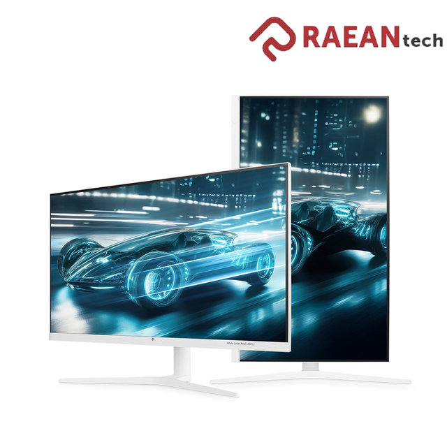 래안텍 EdgeArt QA3260K White Label IPS QHD 180 멀티스탠드 무결점 모니터