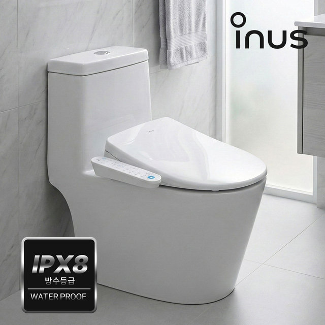 26년신제품 이누스비데 99.9% 살균 IPX8 완벽방수 직수형 더블케어 항균시트 에어버블 필터NO ISA-8500