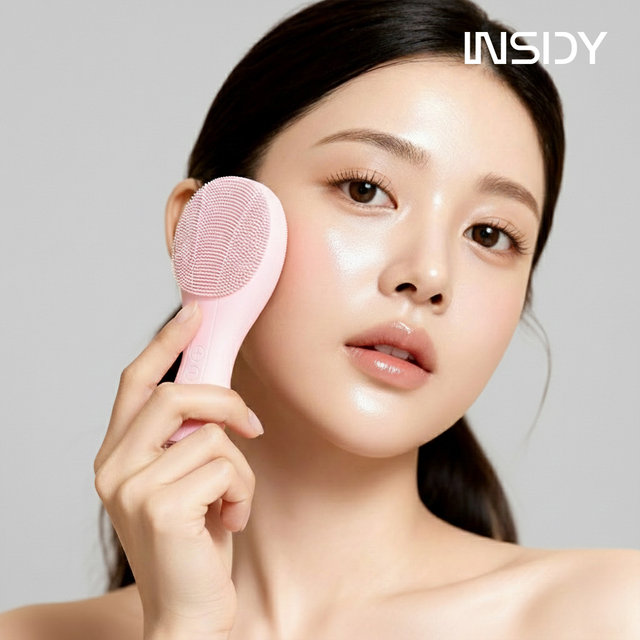  인사이디 전동 실리콘 클린 피지제거 클렌징 세안 브러시 홈케어 뷰티디바이스 ICB-120