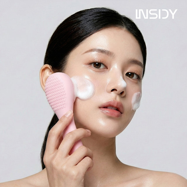  인사이디 전동 실리콘 클린 피지제거 클렌징 세안 브러시 홈케어 뷰티디바이스 ICB-120