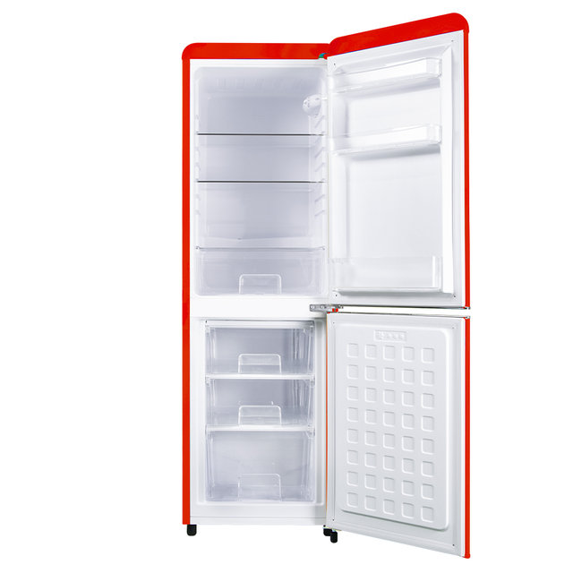 레트로 소형냉장고 REF-C153 레드 미니 원룸 사무실 신혼 슬림