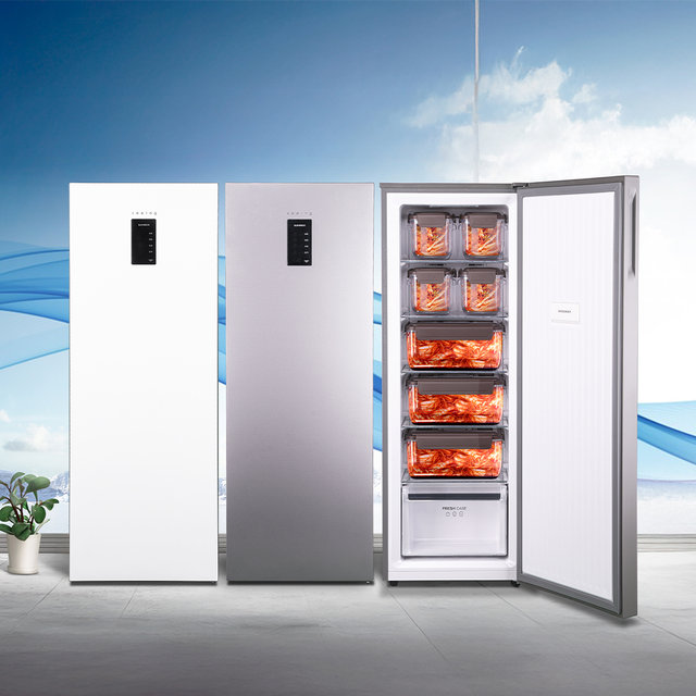 쿠잉 스탠드형 김치냉장고 K120SHB 화이트 슬림 소형 미니 