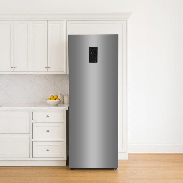 쿠잉 스탠드형 김치냉장고 K120SHB 다크실버 슬림 소형 미니 