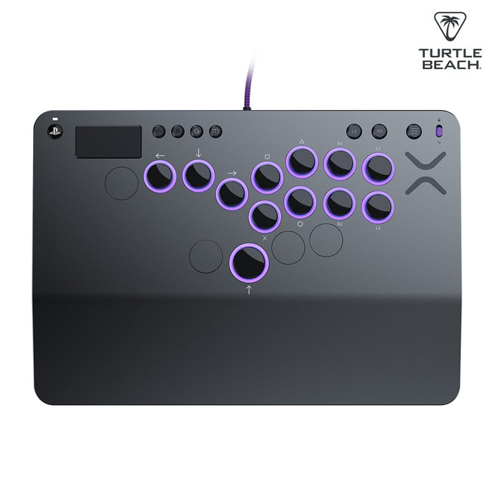 터틀비치 Victrix Pro KO 히트박스 컨트롤러 플스5 & PC 철권8 스파6 레버리스 파이트스틱