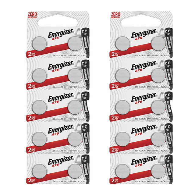 [카드추가5%] 에너자이저 알카라인 코인 건전지 A76 (LR44) 10입 x 2개 