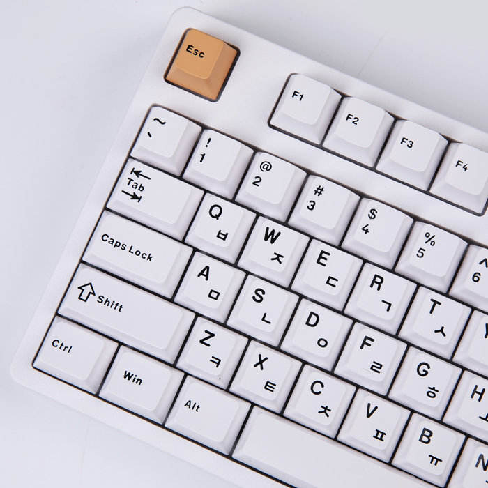 몬스타기어 선샤인 132키 체리 한글 PBT 커스텀 포인트 키보드 키캡