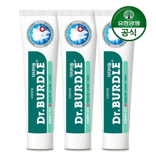 [유한양행] 닥터버들 토탈케어 치약 100g 3개