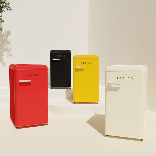 레트로 미니냉장고 REF-S92 블랙 소형 원룸 사무실 작은 슬림 가정용