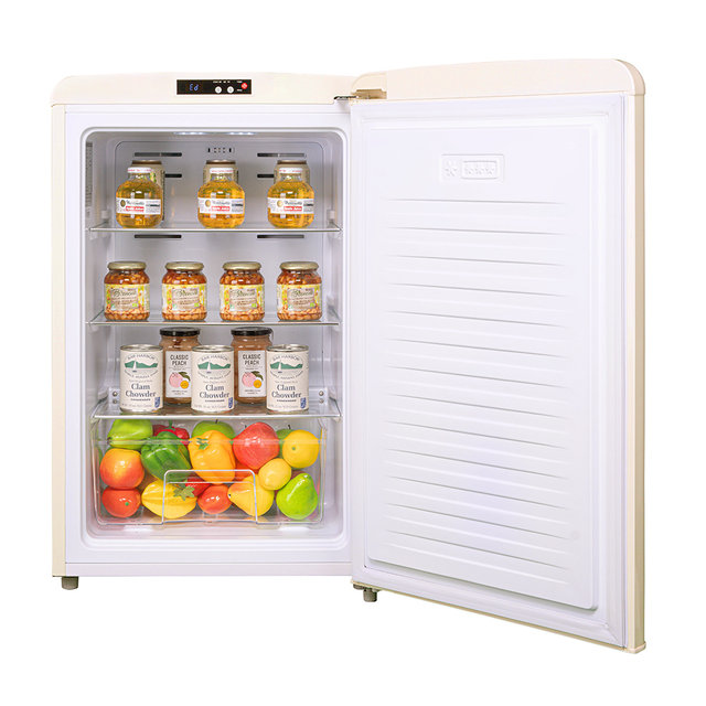 레트로 김치냉장고 REF-K100SC 스탠드형 소형 미니 작은 온도 냉장 냉동 겸용