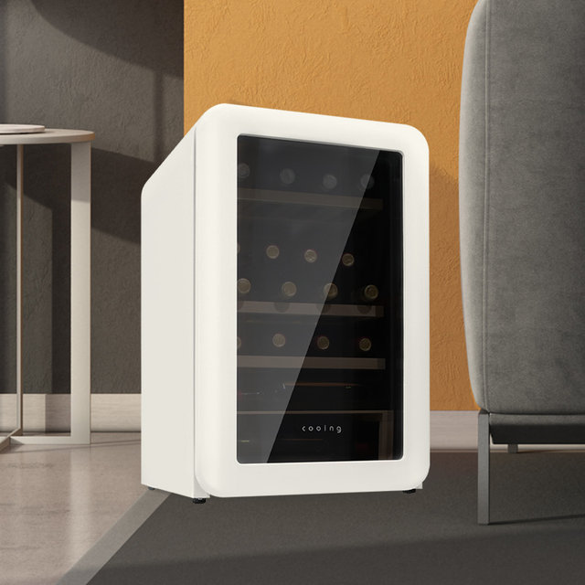 레트로 와인셀러 WC-20 크림화이트 미니 소형 저장고 가정용
