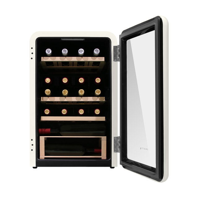레트로 와인셀러 WC-20 크림화이트 미니 소형 저장고 가정용