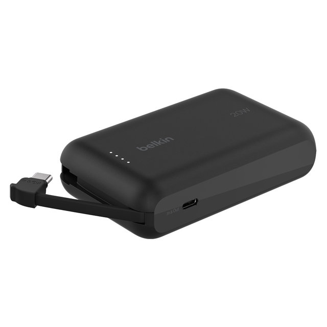 벨킨 C타입 케이블 일체형 20W 10000mAh 보조배터리 BPB021fq