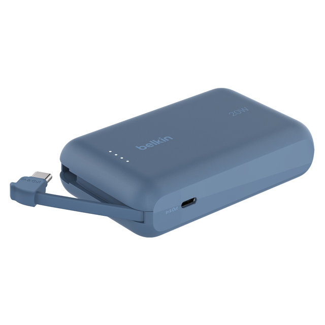 벨킨 C타입 케이블 일체형 20W 10000mAh 보조배터리 BPB021fq