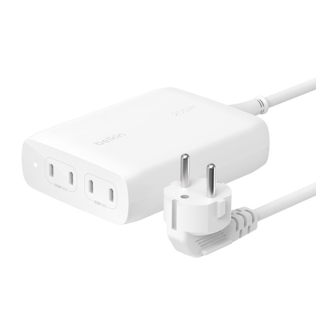 벨킨 200W C타입 4포트 GaN PD 3.1 PPS 고속 충전기 WCH015kr