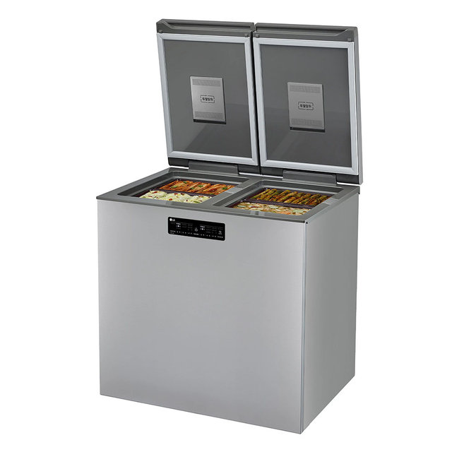 [미노출]디오스 김치톡톡 뚜껑형 김치 냉장고 K225S121 [217L, 퓨어]