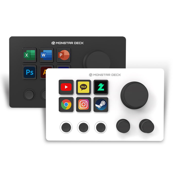 몬스타기어 몬스타덱 TS16N3 블랙 스트리밍 동영상 편집 매크로 단축키 숫자 키패드 키보드