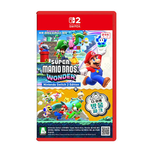  [마리오40주년기념키링증정] SWITCH2 슈퍼 마리오브라더스 원더 Nintendo Switch 2 Edition + 다함께방울파크