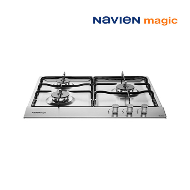 [전국설치] 나비엔매직 빌트인 3구 가스레인지 쿡탑 건전지식 560x480 / GRB-3303