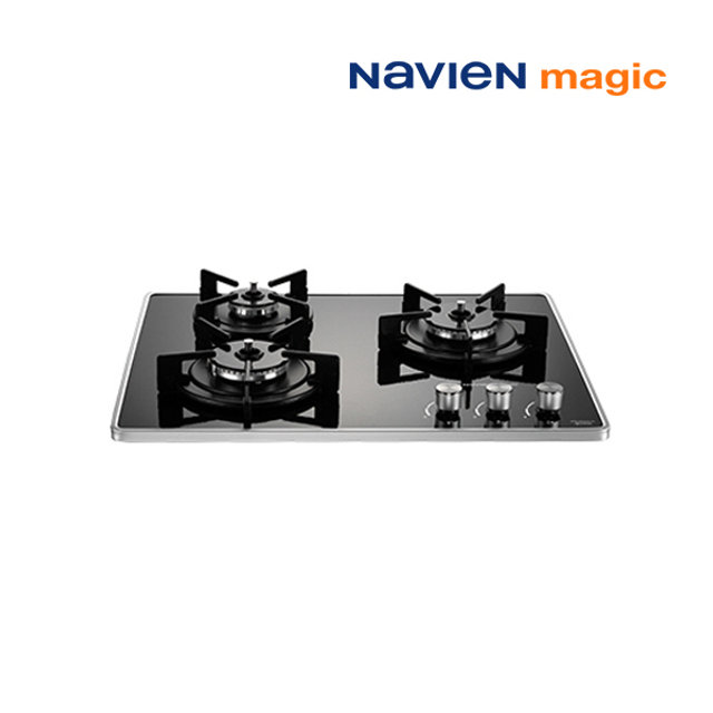 [전국설치] 나비엔 매직 빌트인 3구 가스레인지 쿡탑 전기식 560x440 / GRB-6003