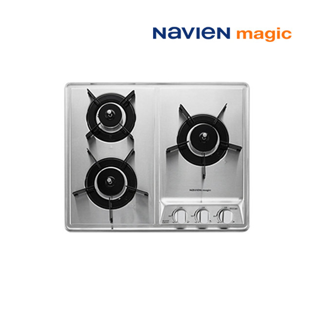 [전국설치]나비엔매직 빌트인 매립형 3구 가스레인지 쿡탑 560x430 / GRB-4103