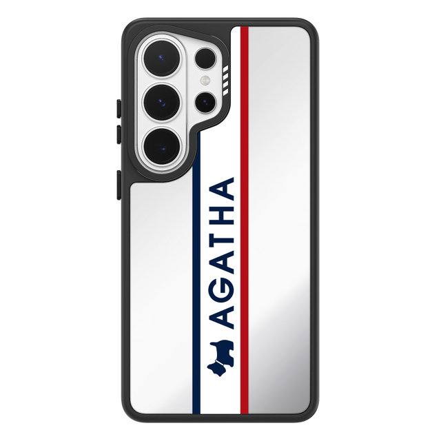 모란카노 갤럭시S26 울트라 미러아가타 시그니처디자인 거울범퍼휴대폰 플러스 케이스