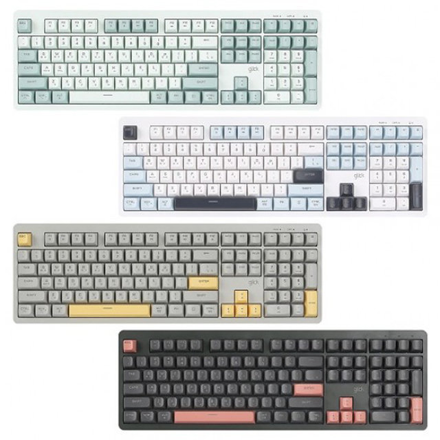 지클릭커 WK100B 무선 블루투스 무소음 108 키보드