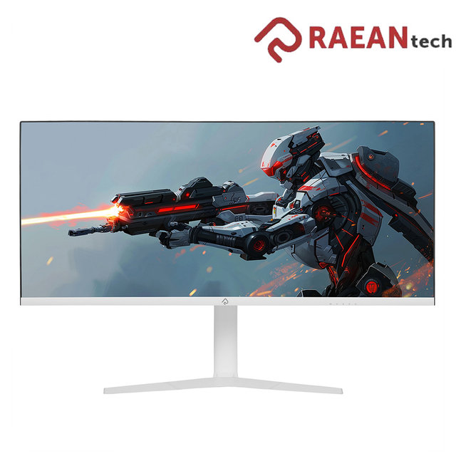 래안텍 PANTHEON CQA34C80SM 화이트 Fast VA 180 WQHD USB-C 멀티스탠드 게이밍 무결점 커브드 모니터
