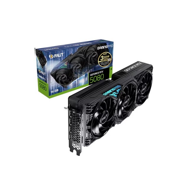 프래그마타 증정 [온라인 공식] PALIT 지포스 RTX 5080 GAMINGPRO D7 16GB 이엠텍