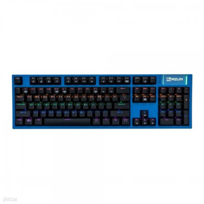 [중고] 상급 / 신도시고잔점 리줌 RK203 네임텍교체가능 게이밍키보드 블루청축 J RK203