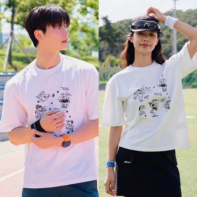 케이텐션 K85ST811U 배드민턴 티셔츠 반팔 오버핏 남여공용