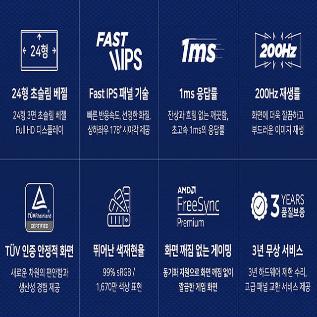 델 24 모니터 SE2425HG FAST IPS 200Hz 게이밍모니터 3년품질보장