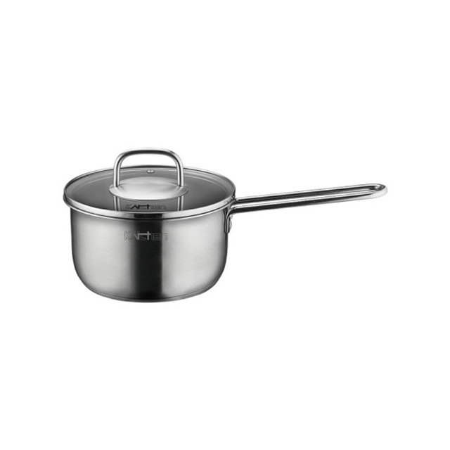 키친아트 인덕션겸용 스텐 18편수냄비 1인용 라면냄비