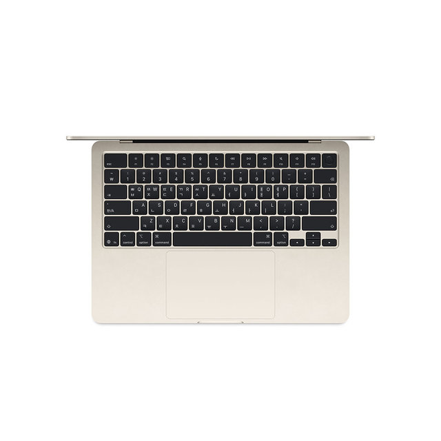 맥북에어 13 M5, 10코어 CPU, 10코어 GPU, 24GB RAM, 1TB SSD - 스타라이트 [MDHD4KH/A]
