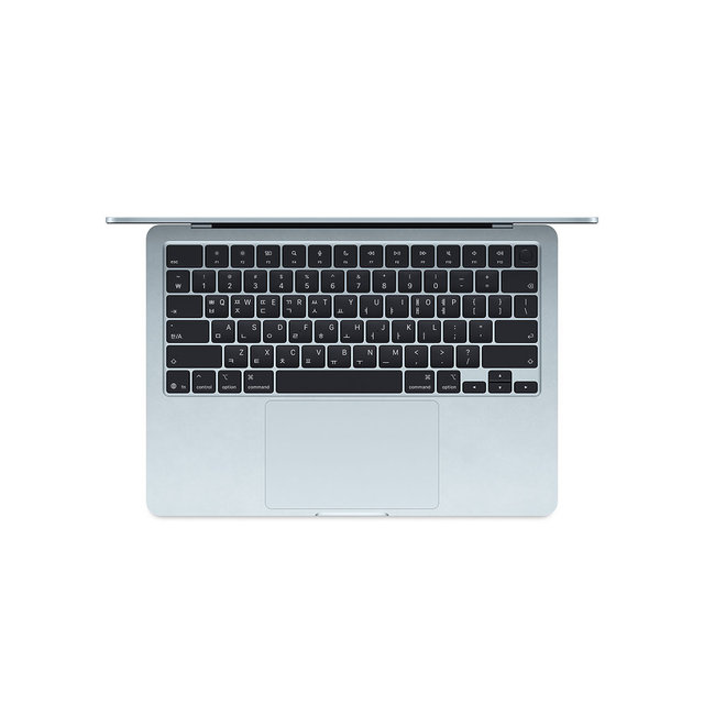 맥북에어 13 M5, 10코어 CPU, 8코어 GPU, 16GB RAM, 512GB SSD - 스카이 블루 [MDHH4KH/A]