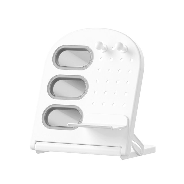 스탠드 타공보드 3구 책상정리함